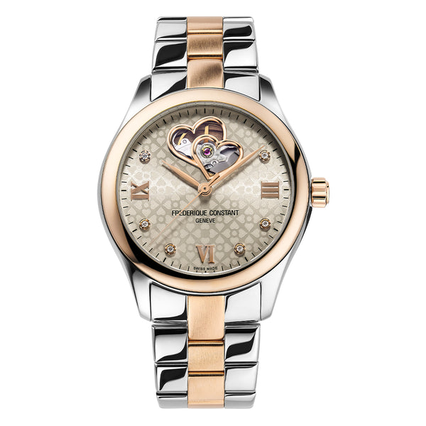 Reloj Frederique Heart Beat Femenino FC-310LGDHB3B2B