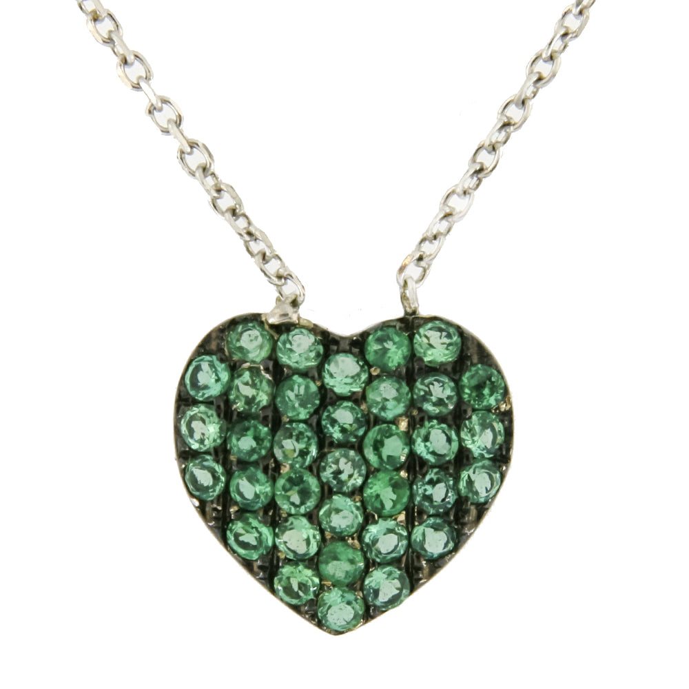 Gargantilla Corazón Verde 6201