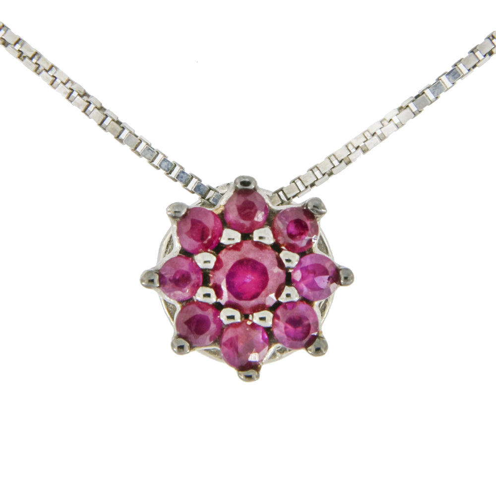 Gargantilla Flor Rubi 7891