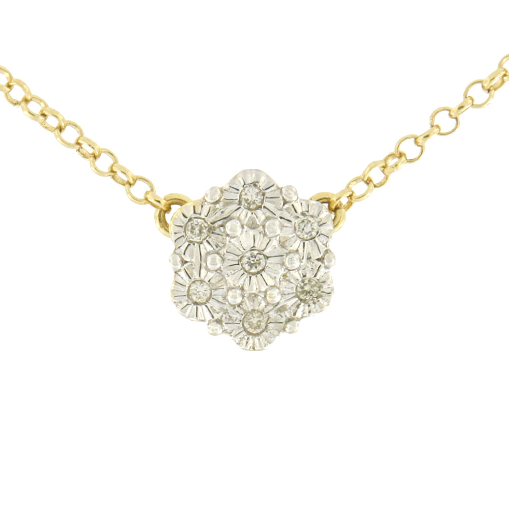 Gargantilla Flor Diamante 8501