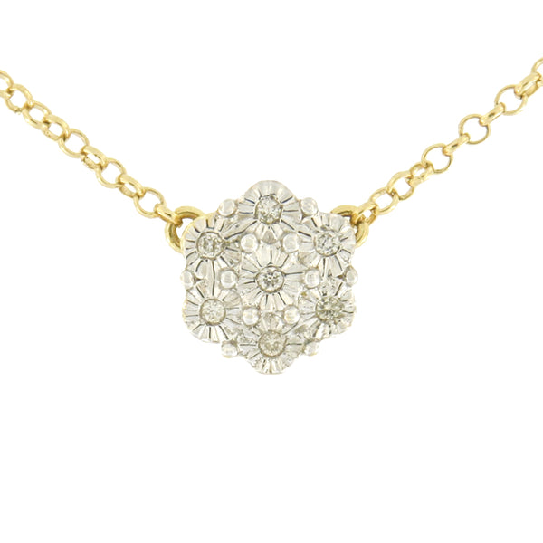 Gargantilla Flor Diamante 8501