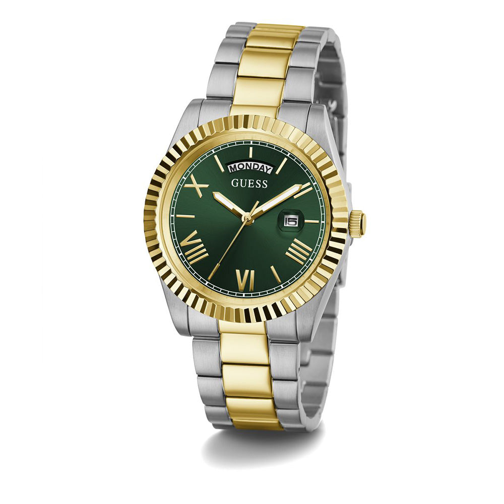 Reloj Guess Connoisseur Men's Bicolor Esfera Verde GW0265G8