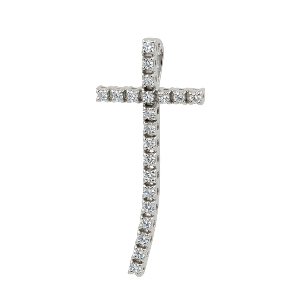 Dije Cruz | Diamantes y Oro | ref: 18048