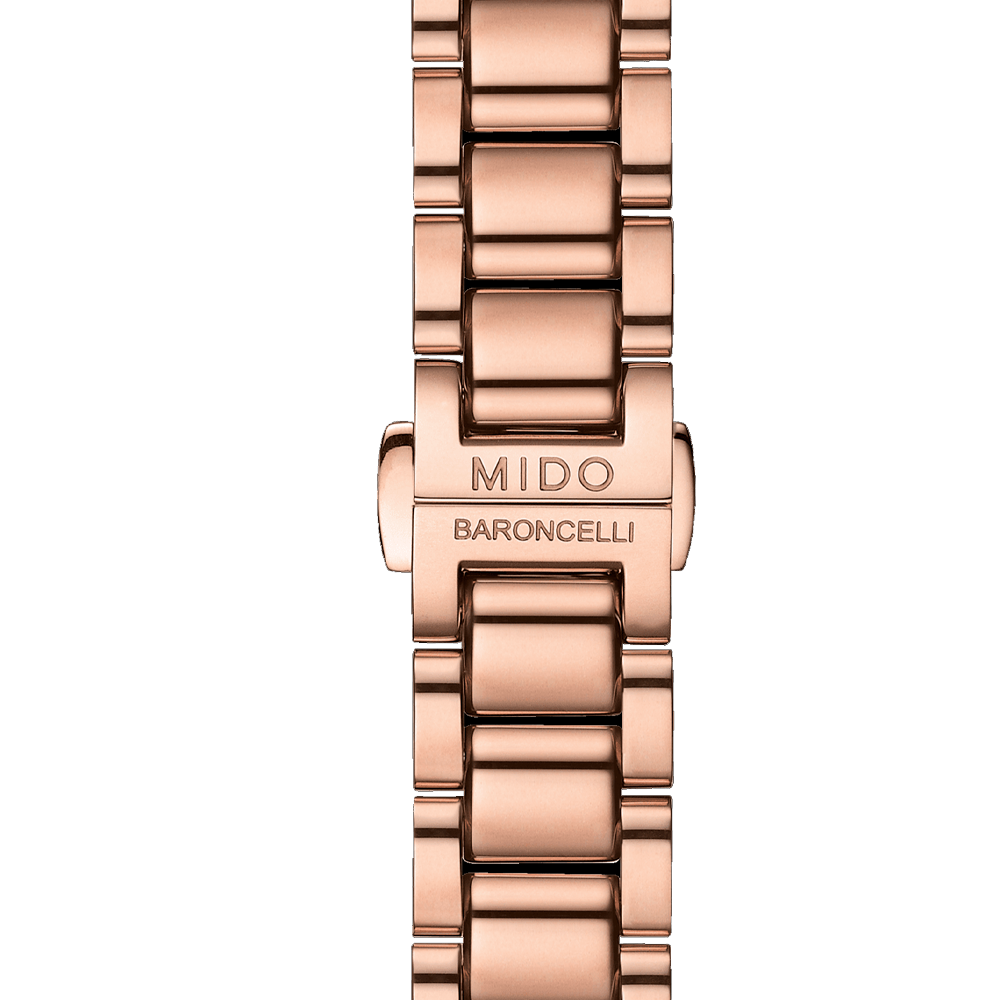 Reloj Mido Baroncelli de Acero Rosado con Dial Rosa M0222103329600