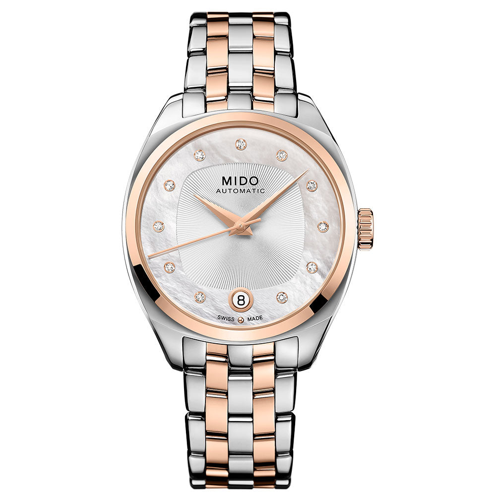 Reloj Mido Belluna de Acero Bicolor Oro Rosa M0243072211600