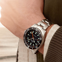 Mido Captain Steel Watch with Black Dial M0266291105101