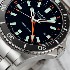 Mido Captain Steel Watch with Black Dial M0266291105101