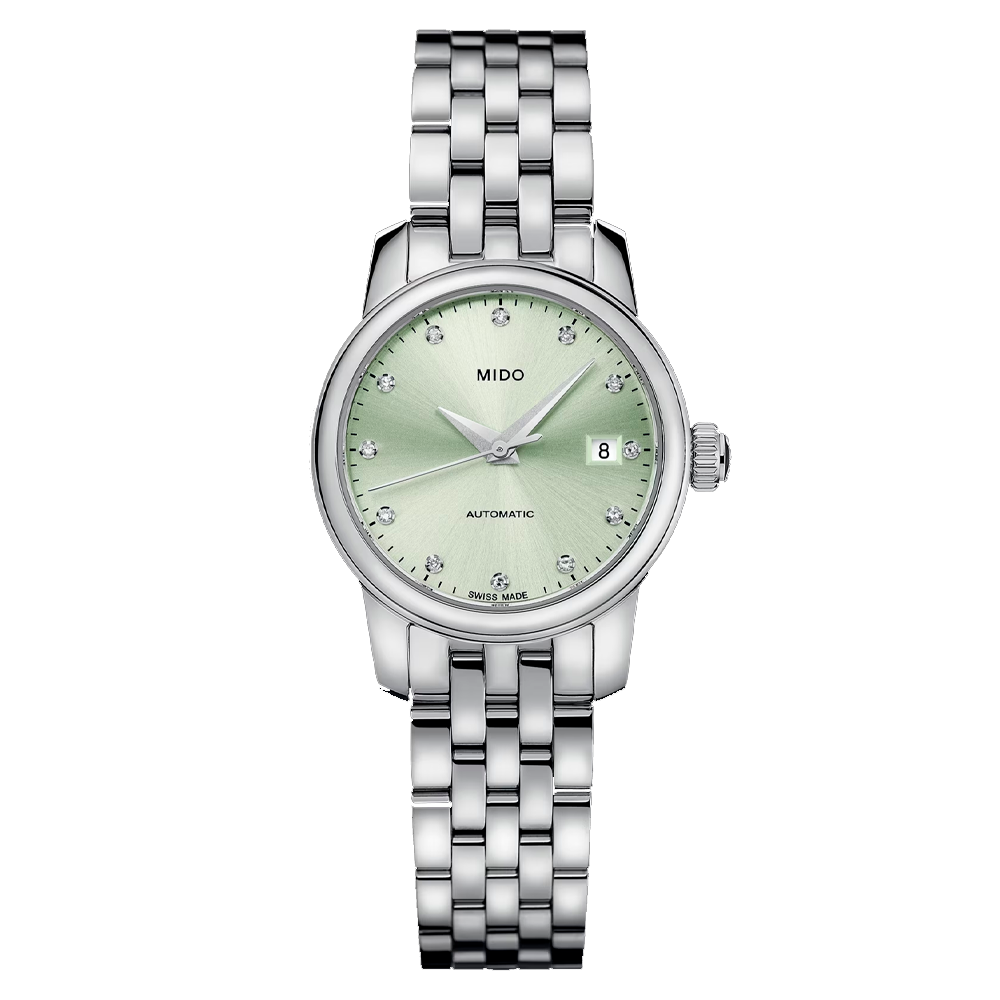 Reloj Mido Baroncelli de Acero con Fondo Verde M0390071109600