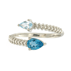 Anillo Abierto con Topacio 6981