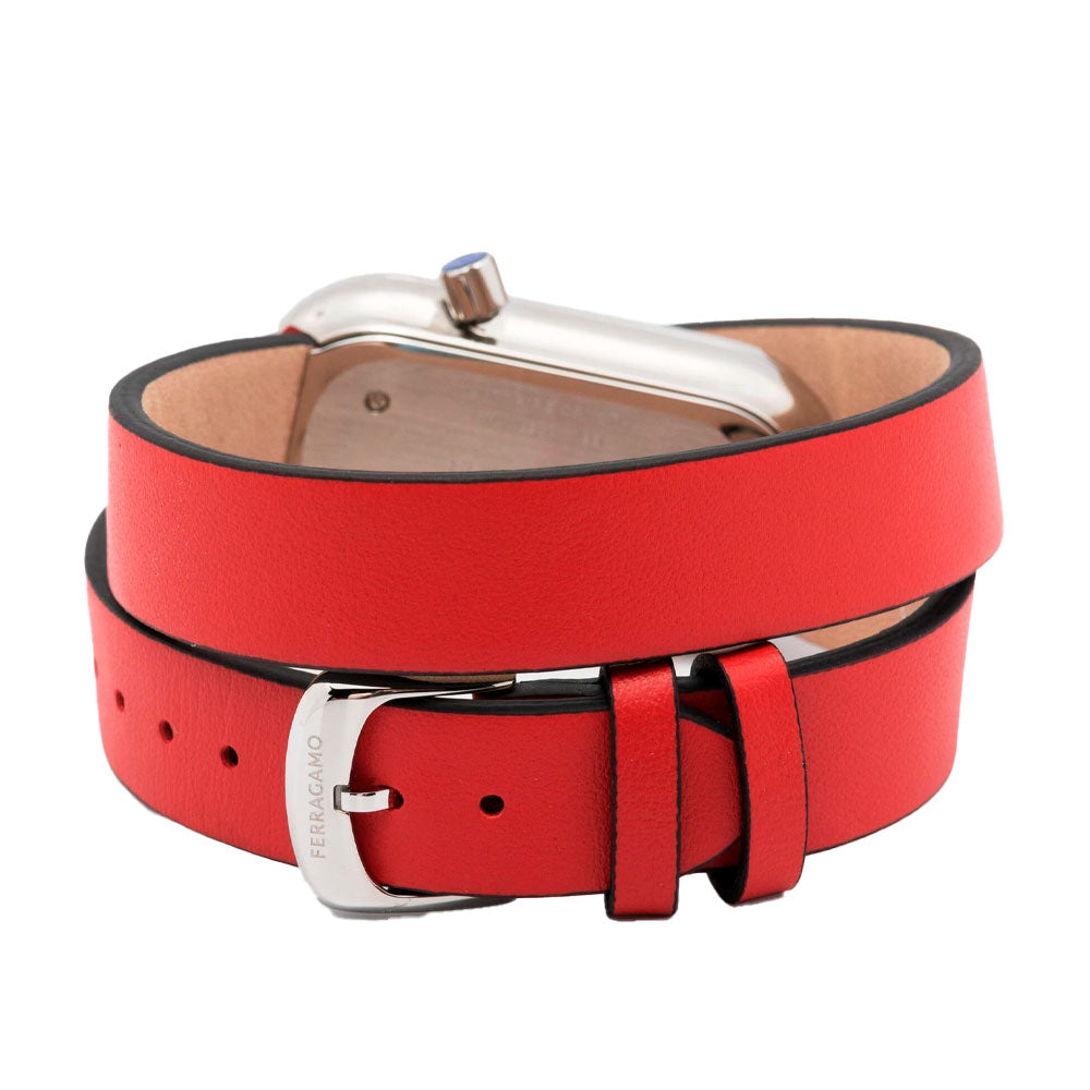 Reloj Ferragamo Curve Cuero Rojo SFK300223