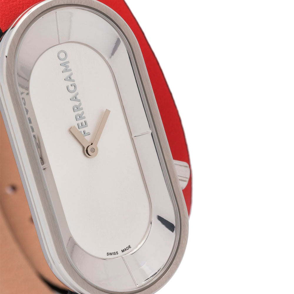 Reloj Ferragamo Curve Cuero Rojo SFK300223