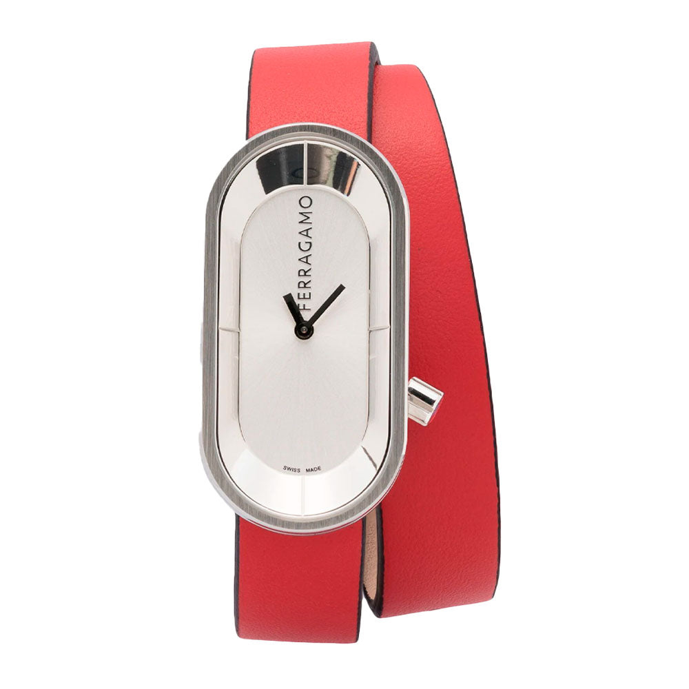 Reloj Ferragamo Curve Cuero Rojo SFK300223