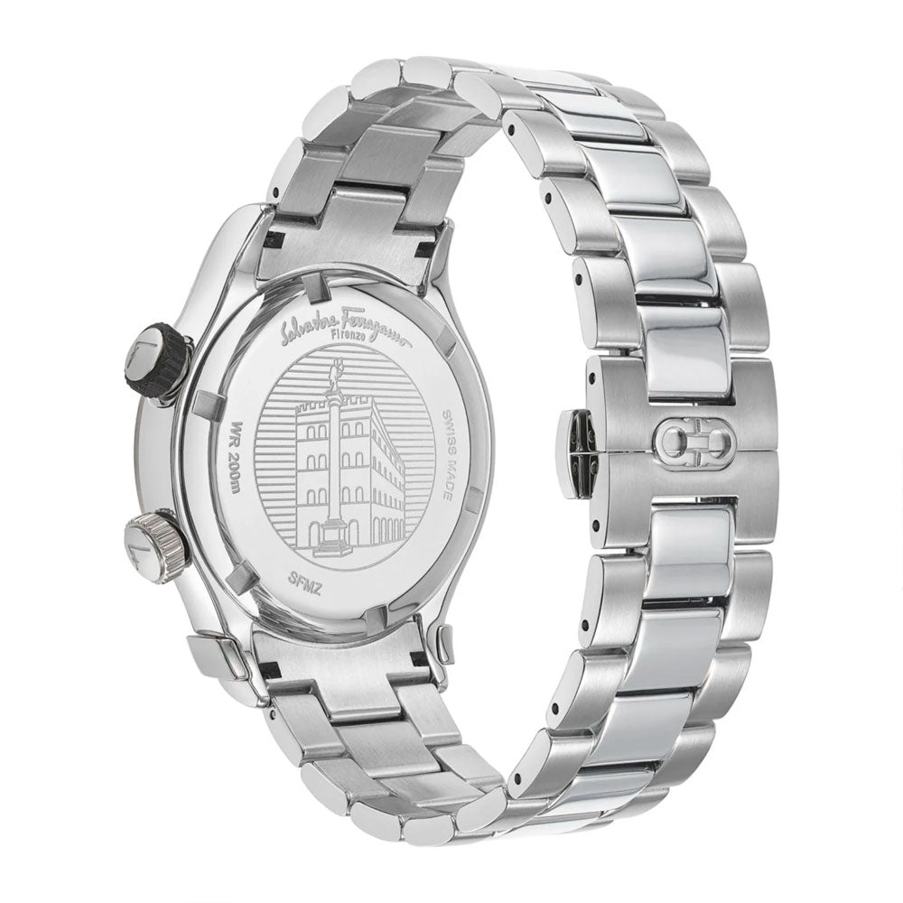 Reloj Ferragamo 1927 Plata con Esfera Verde GTM SFMZ00422