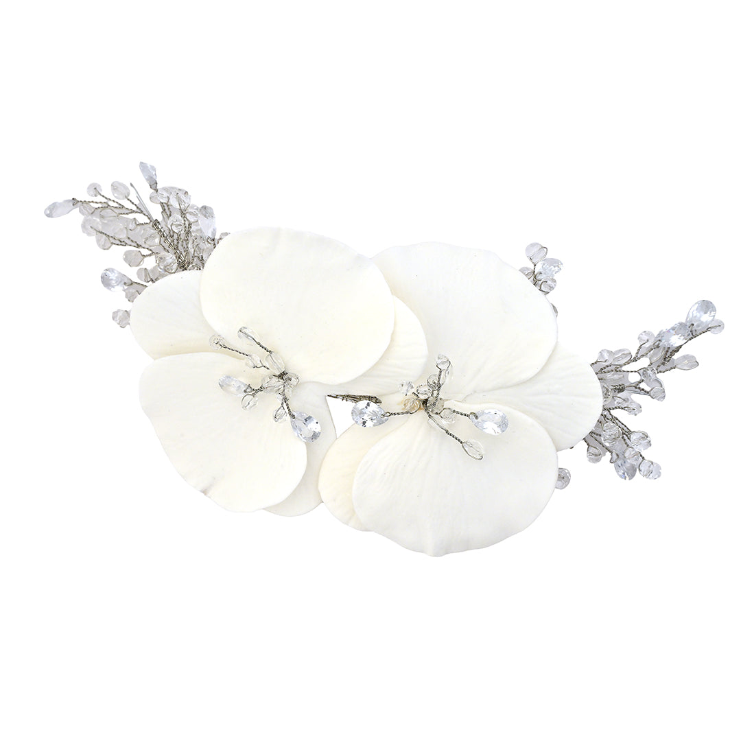 Peineta de Flor con Piedras VEC00006B