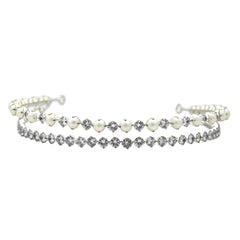 Tiara de Perla con Zircon VEC00021