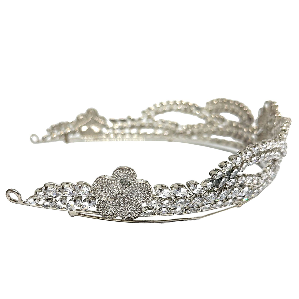 Flower and Zircon Crown VEC11639
