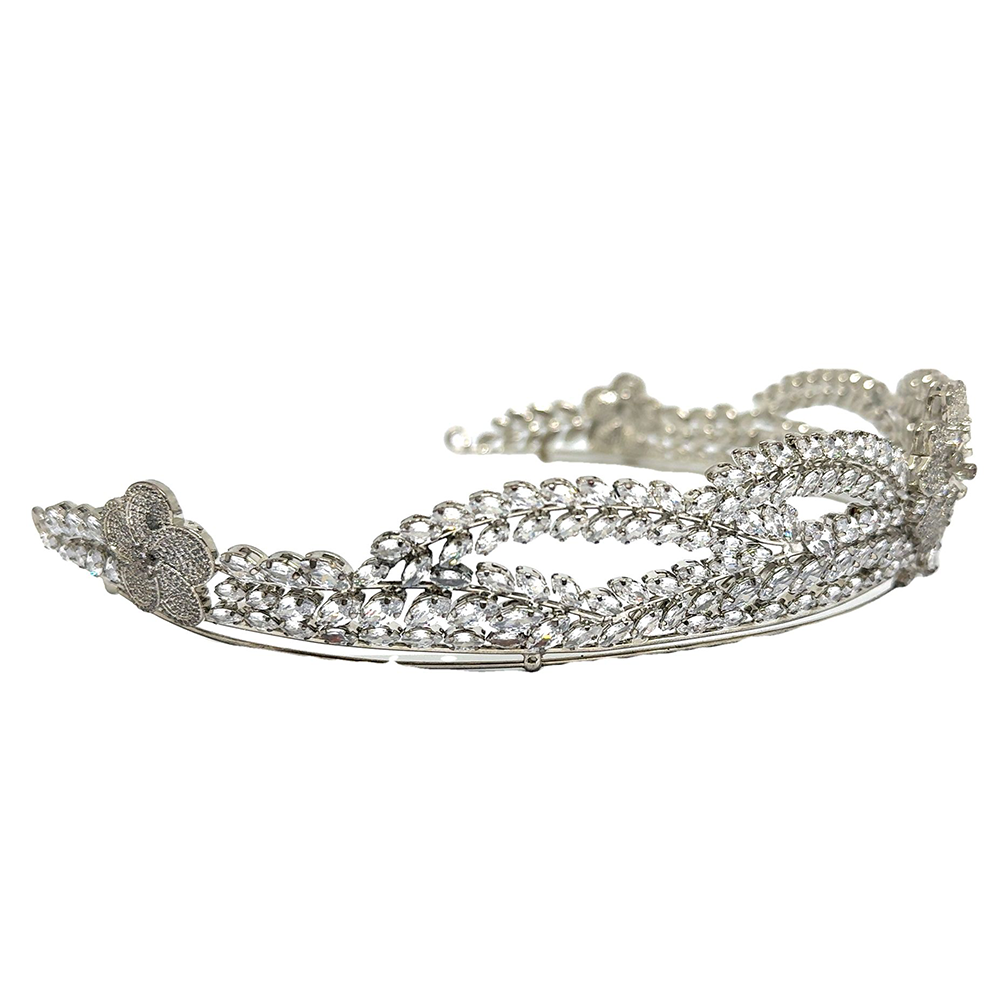Flower and Zircon Crown VEC11639