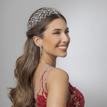 Tiara de Zircon Ancha VEC13423