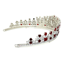 Corona Zircones Blancos y Rojos  VEC14593