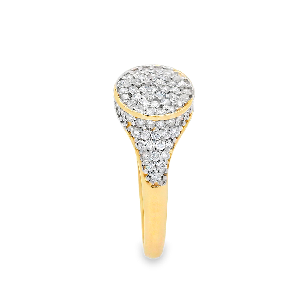 Anillo Redondo de Diamantes Talla 14